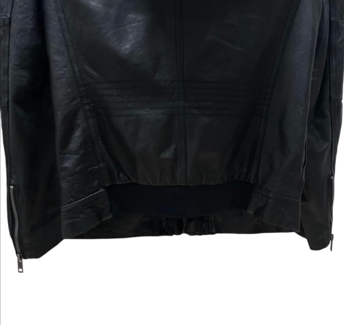 솔리드 옴므 멀티포켓 레더 자켓 블루종 상품이미지5