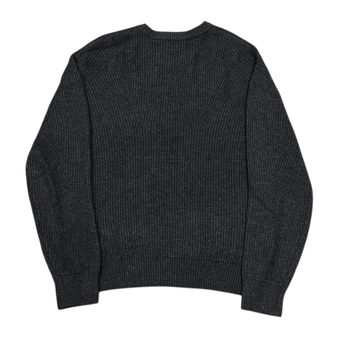 COOR 쿠어 캐시팝 트위드 크루넥 니트 차콜그레이 M 상품이미지2