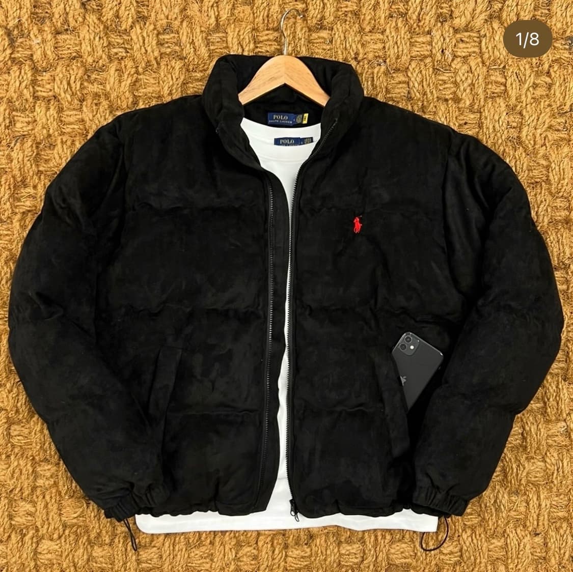 폴로 벨벳 스웨이드 패딩 상품이미지1