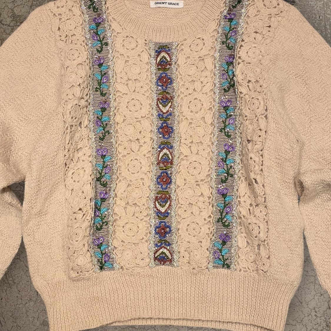 ORIENT GRACE 울100% 니트 스웨터 상품이미지2