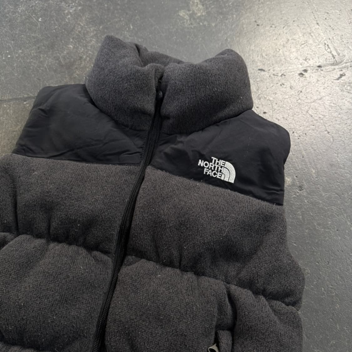 90 노스페이스 화이트라벨 울 패딩조끼 상품이미지2