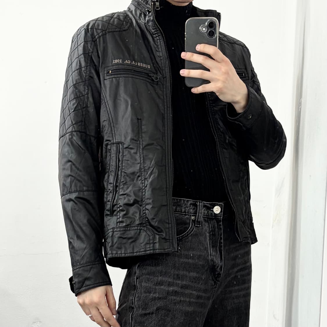 Guess 게스 폴리쉘 바이커 자켓 상품이미지2