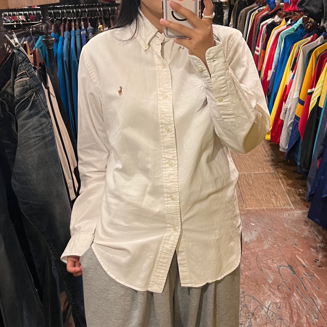 [HI]폴로 긴팔셔츠 화이트 상품이미지2