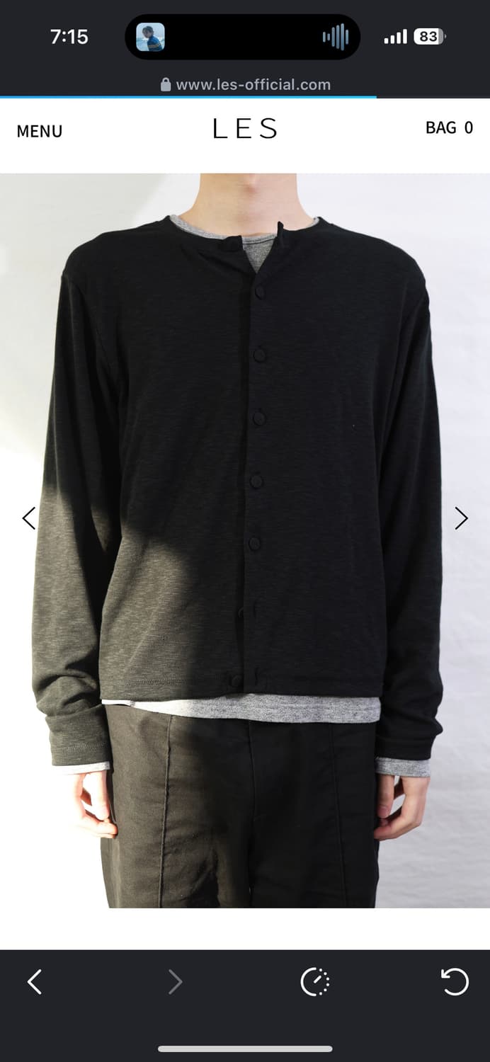 les Henn cardigan (black) 1 상품이미지1