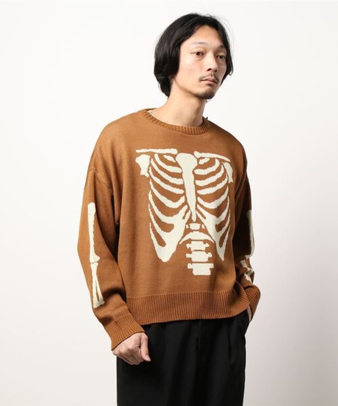 미하라야스히로 스켈레톤 니트 상품이미지2