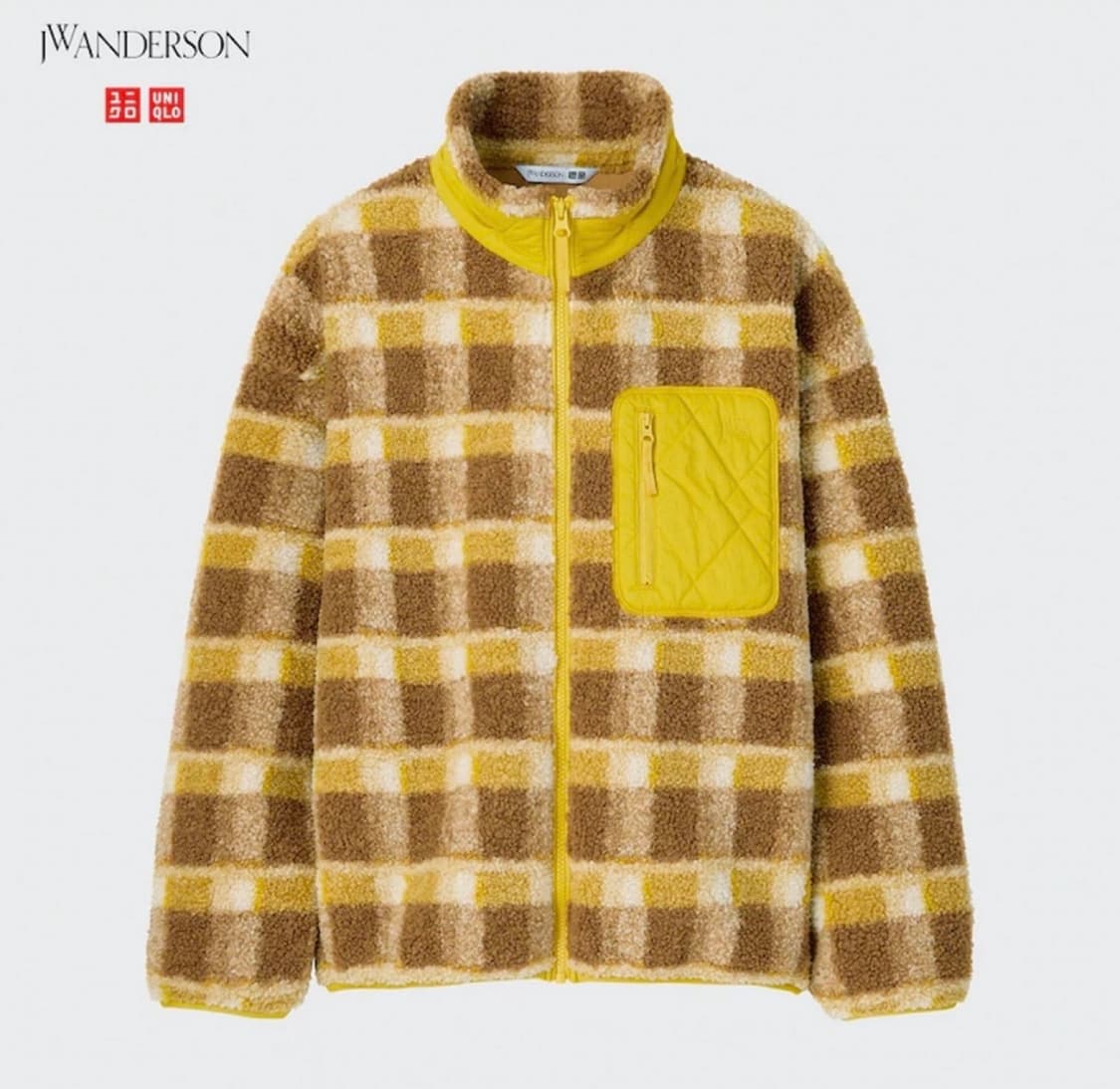 새상품 유니클로 X JW앤더슨 윈드블럭 후리스 체크 자켓 상품이미지1