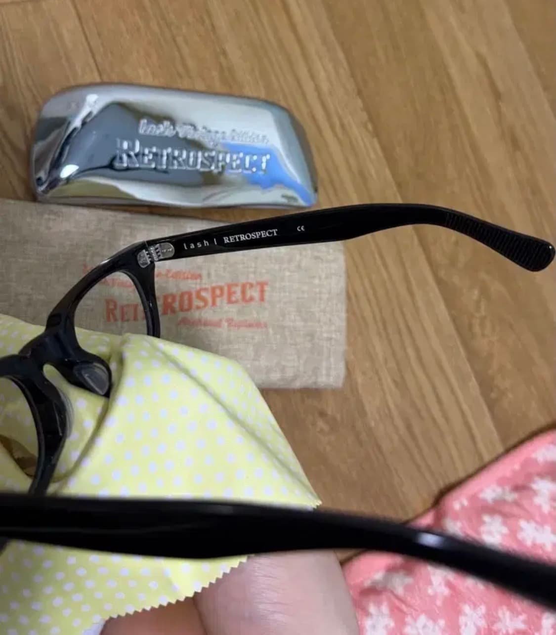 래쉬 쿠퍼 BK 블랙 뿔테 안경 상품이미지3