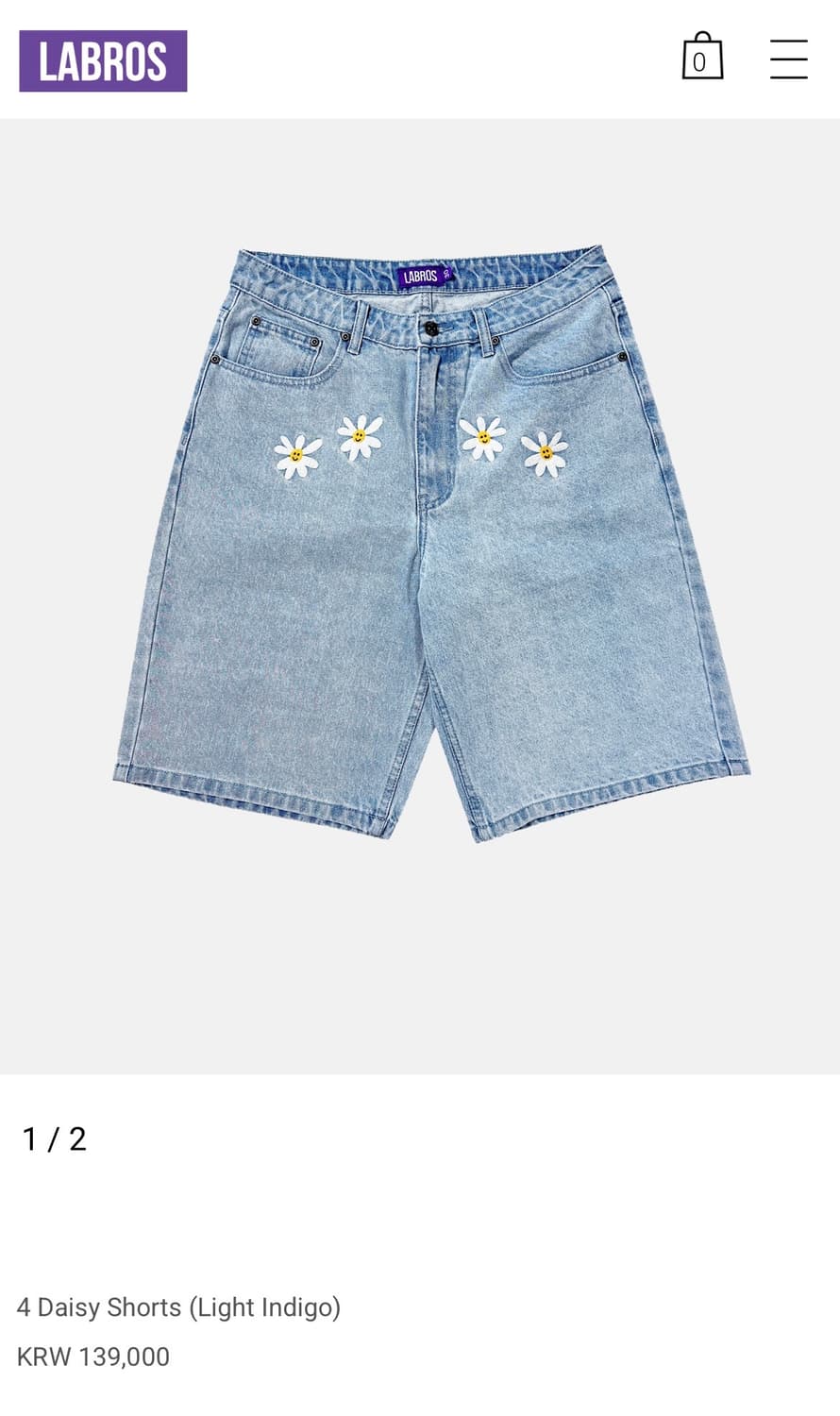 라브로스 4데이지 반바지 32사이즈 상품이미지1