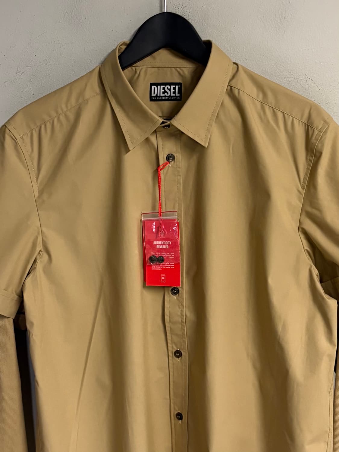 DIESEL hybrid layered cotton shirt  상품이미지2