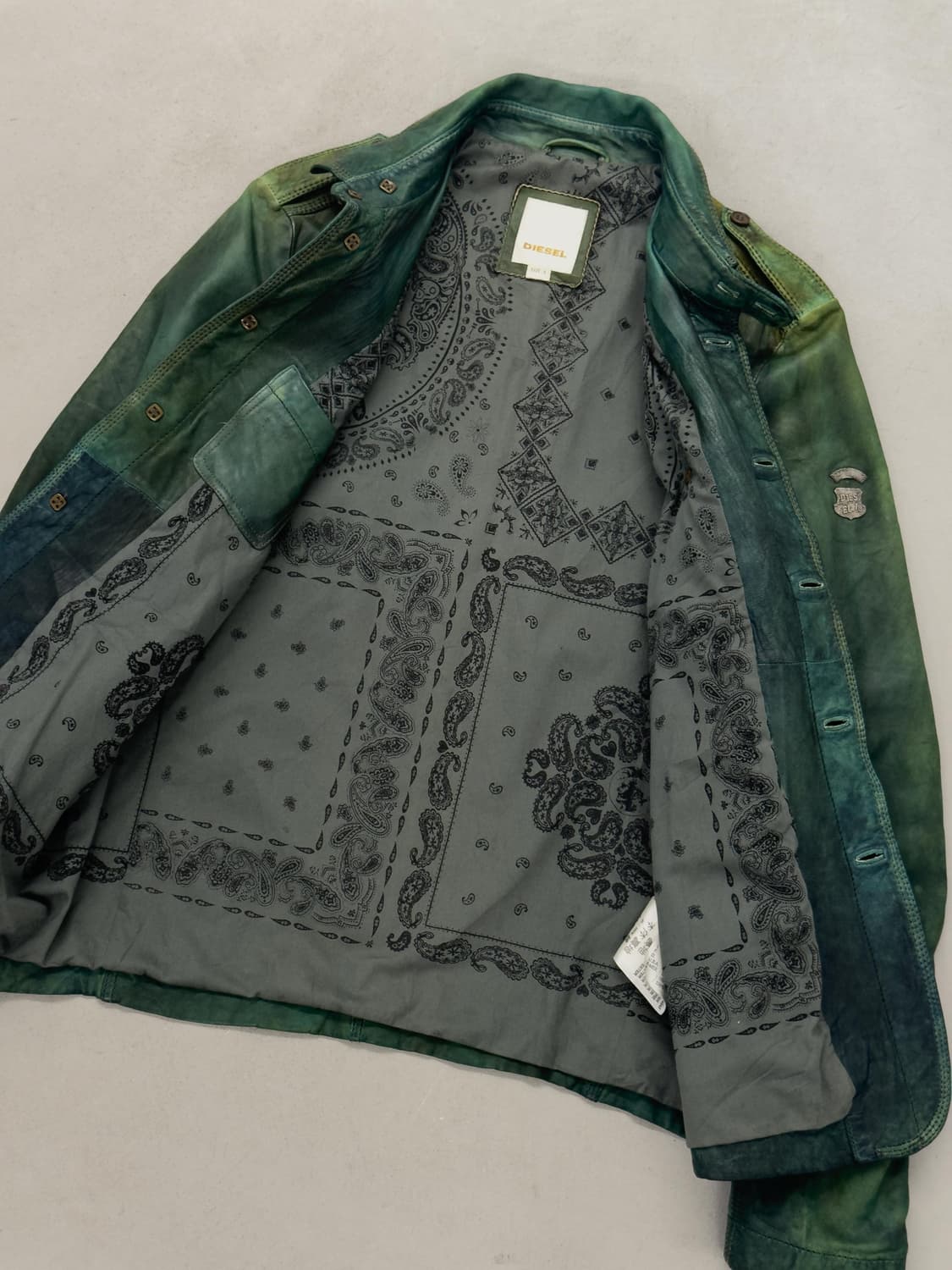 디젤 페이딩 레더 자켓 상품이미지6