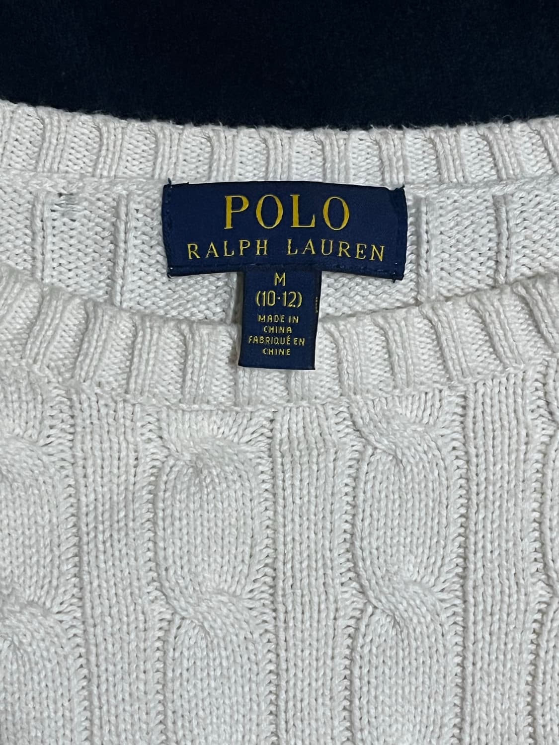 폴로 아이보리 꽈배기 니트🤍 상품이미지2
