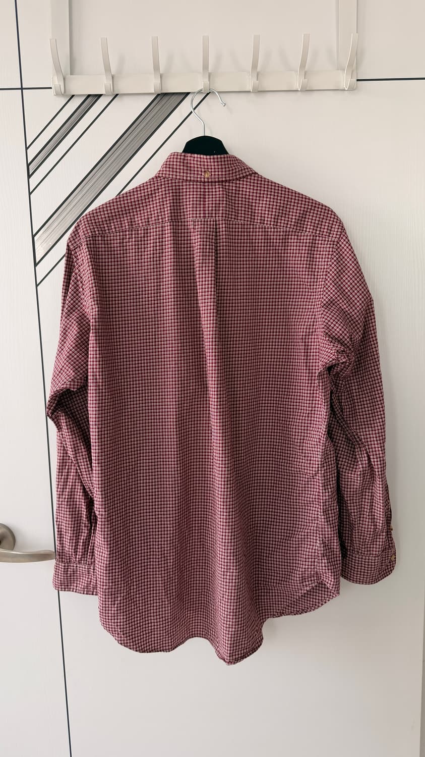 랄프로렌 체크 셔츠 긴팔 버건디 상품이미지7