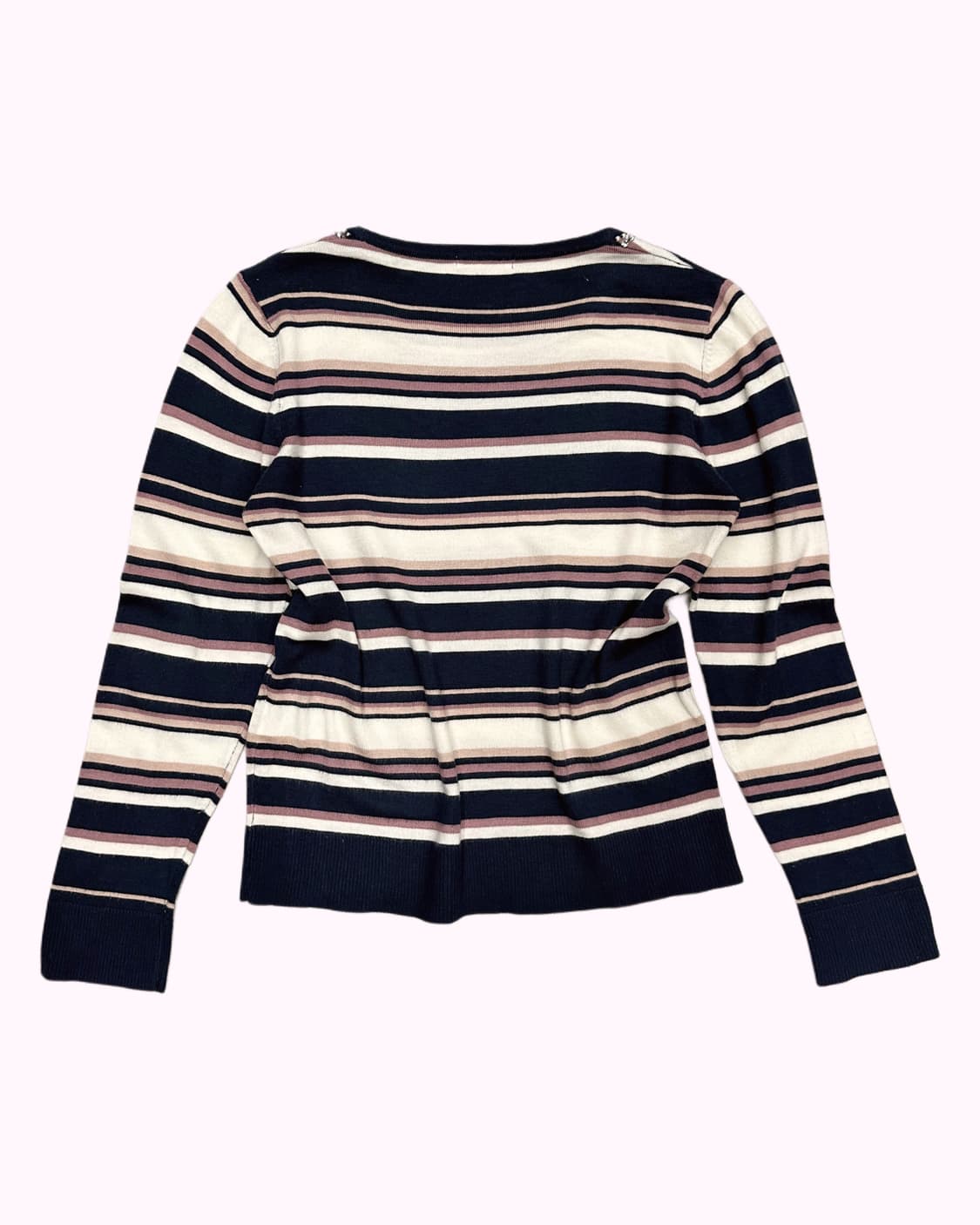 GLACIER stripe bids neck knit t 상품이미지4