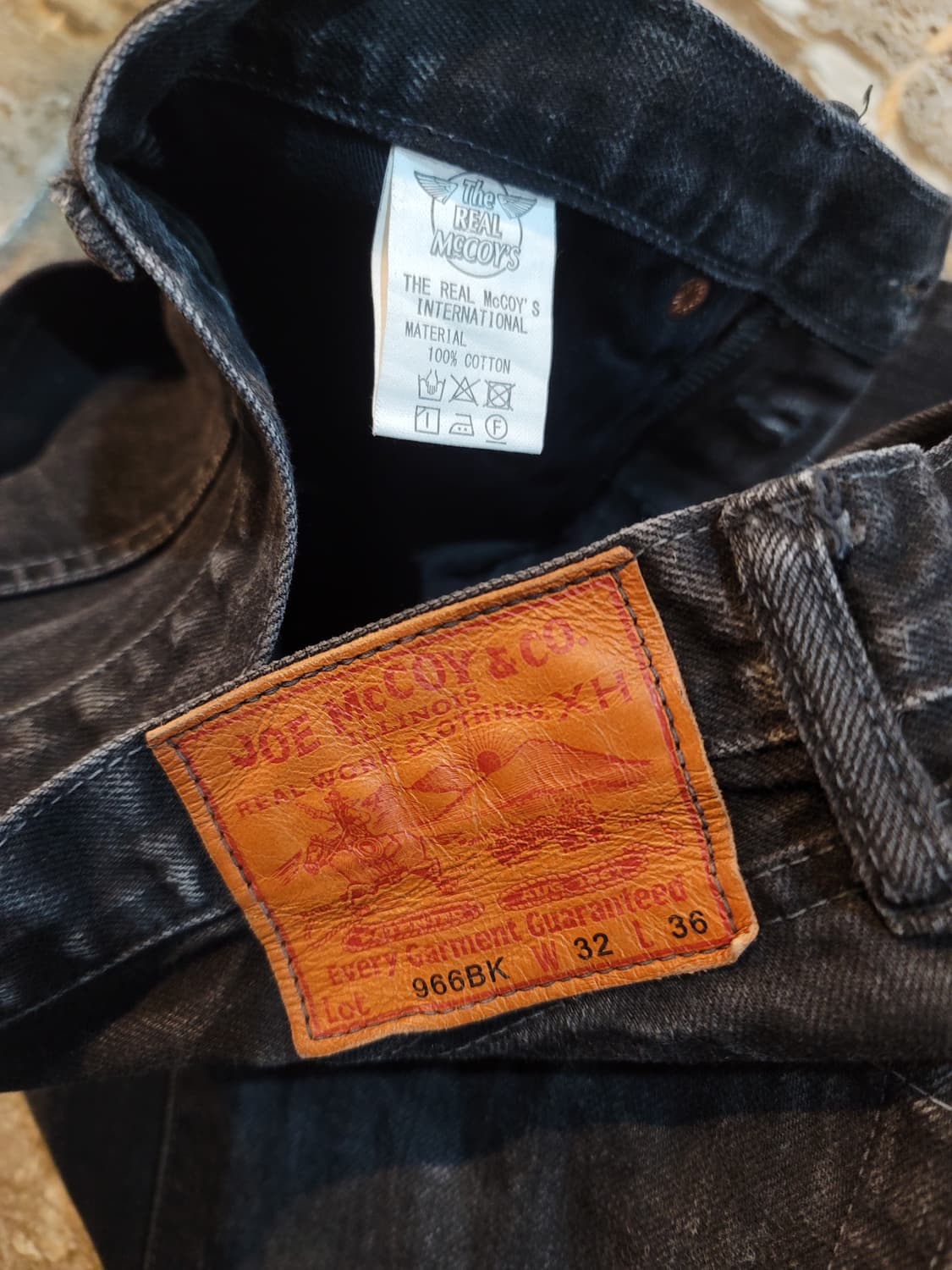 리얼맥코이 흑청 셀비지 데님팬츠  상품이미지3