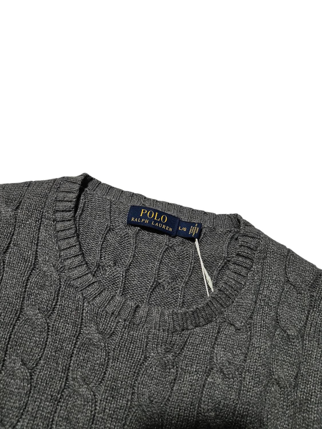 폴로 랄프로렌 케이블 니트 코튼 니트 L 상품이미지4