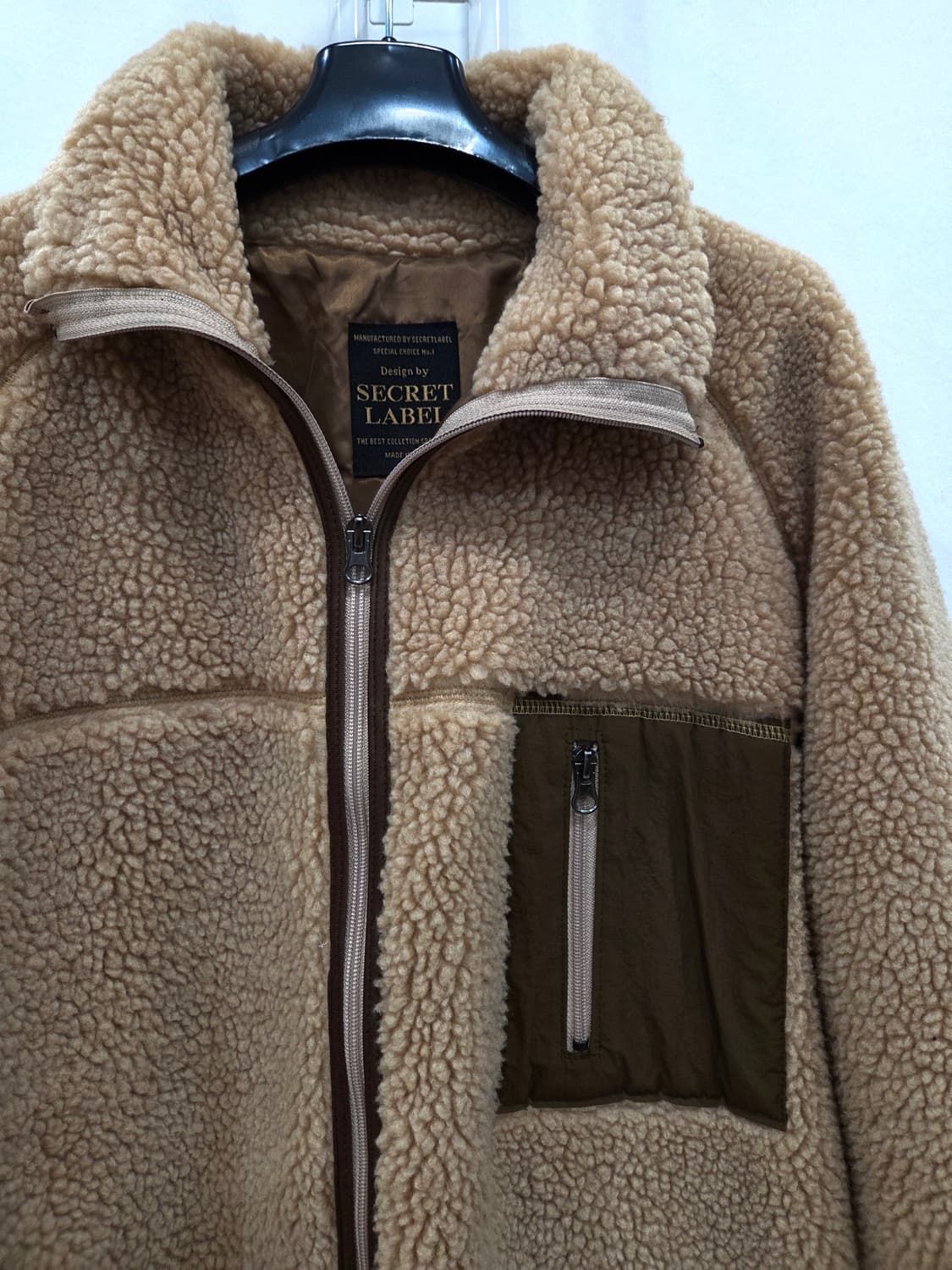 시크릿라벨 뽀글이 롱 코트(XL) 상품이미지3