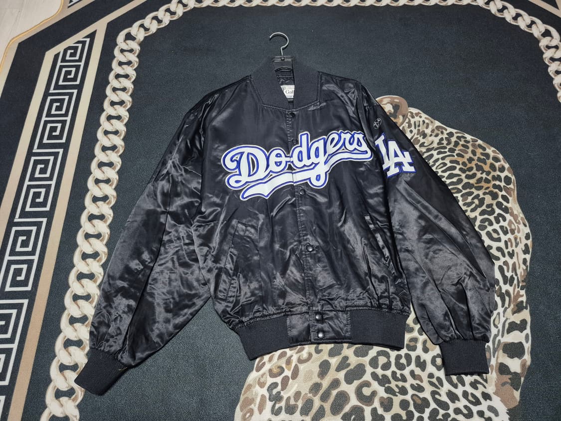 90's 갤럭시 LA 다저스 빈티지 새틴 바시티 자켓 상품이미지1