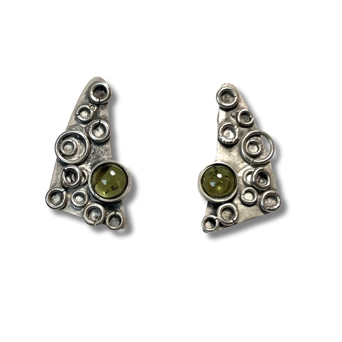 Green Quartz 925 Silver Earrings 상품이미지1