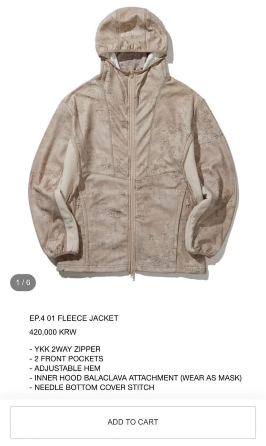 엑슬림 Xlim ep.04 fleece jacket 2사이즈 상품이미지3