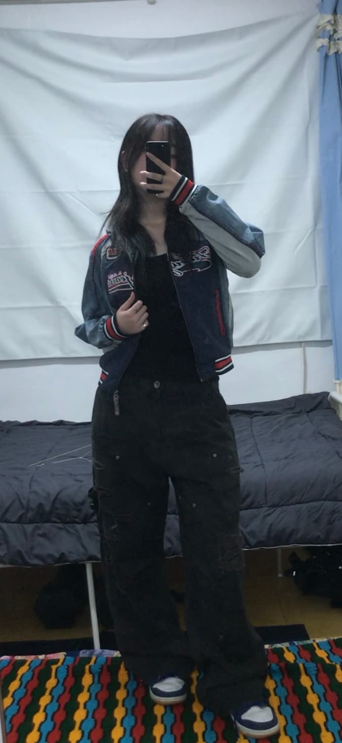 푸부 데님 후드 라이더 자켓 상품이미지3