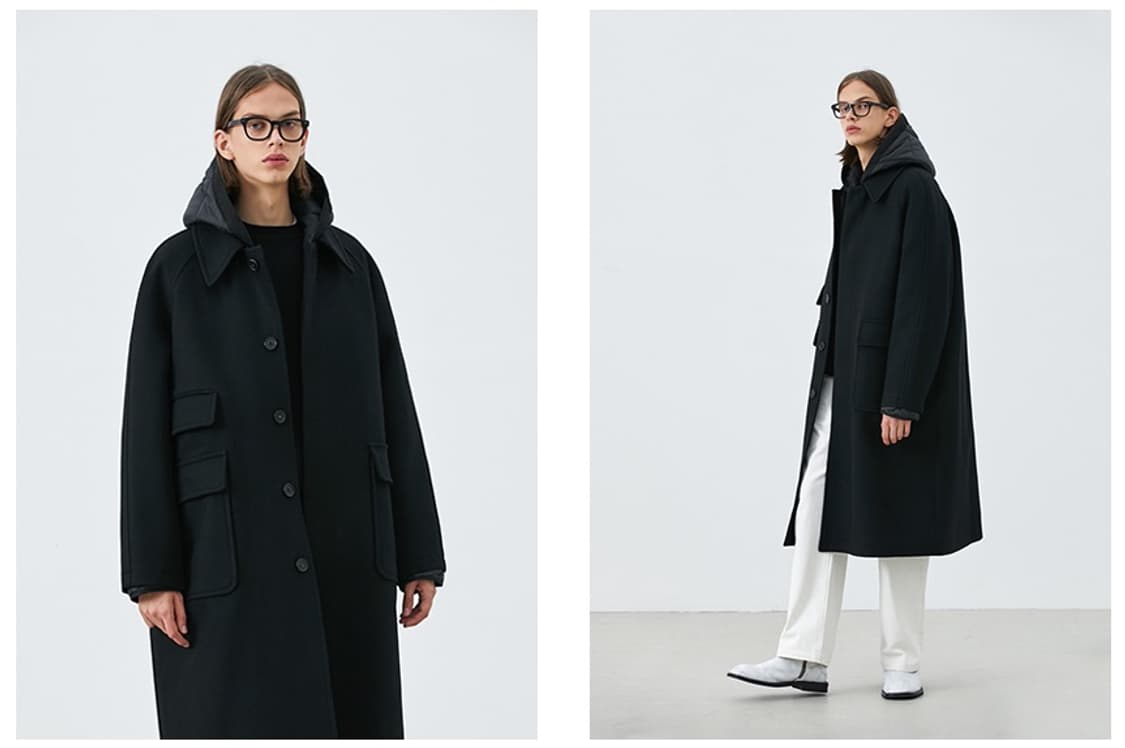 [L] 라퍼지스토어 발마칸 코트 블랙 상품이미지7