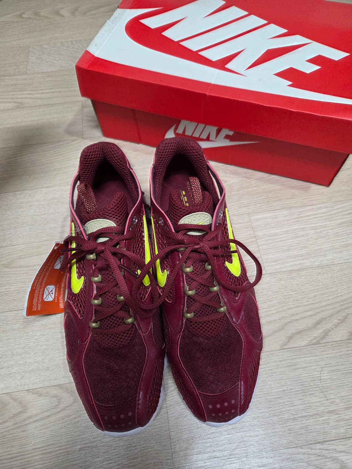 (새상품)나이키 에어 줌 스피리돈 285  버건디  상품이미지5