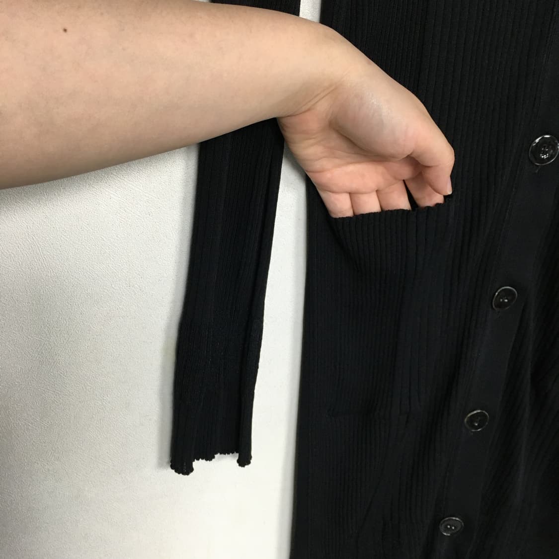 랑방 골지 롱 가디건 M 상품이미지2