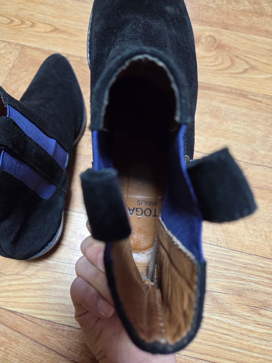 toga virilis 토가 비릴리스 블랙 스웨이드 부츠 42 상품이미지6