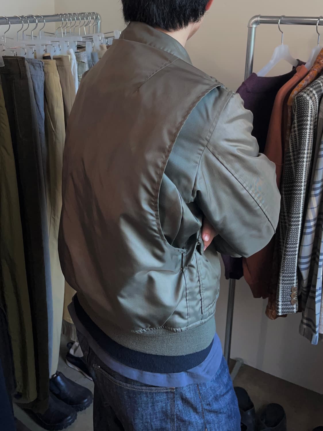 75s 1세대 미군 오리지널 CWU-45P 플라이트 자켓 상품이미지4