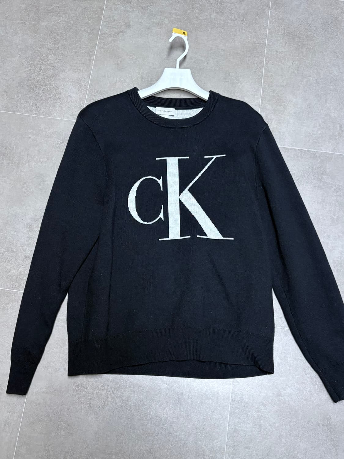 캘빈클라인 진스 CK 빅로고 니트 L사이즈 상품이미지1