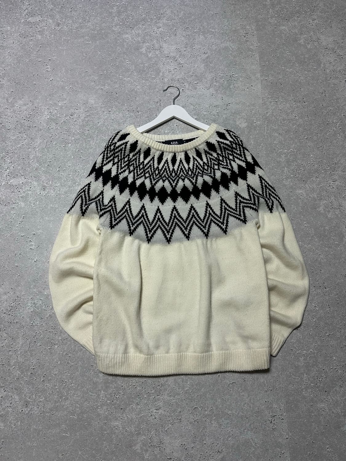 AZUL BY MOUSSY 페어아일 아이보리 니트 상품이미지1