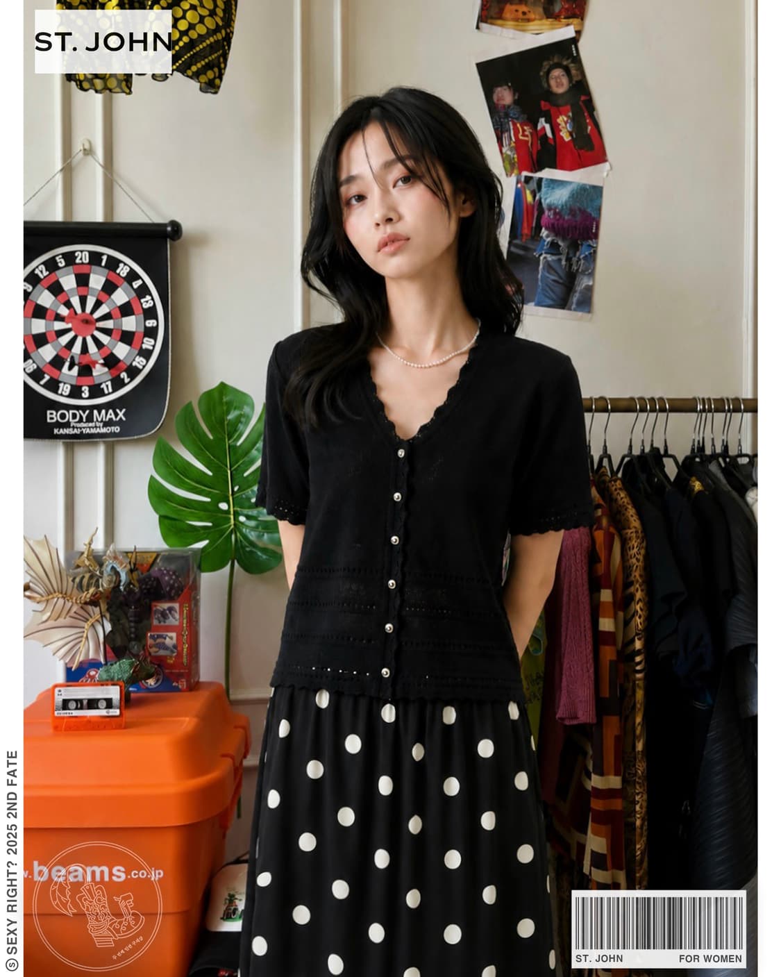 ST. JOHN Summer Lace Black Cardigan  상품이미지1