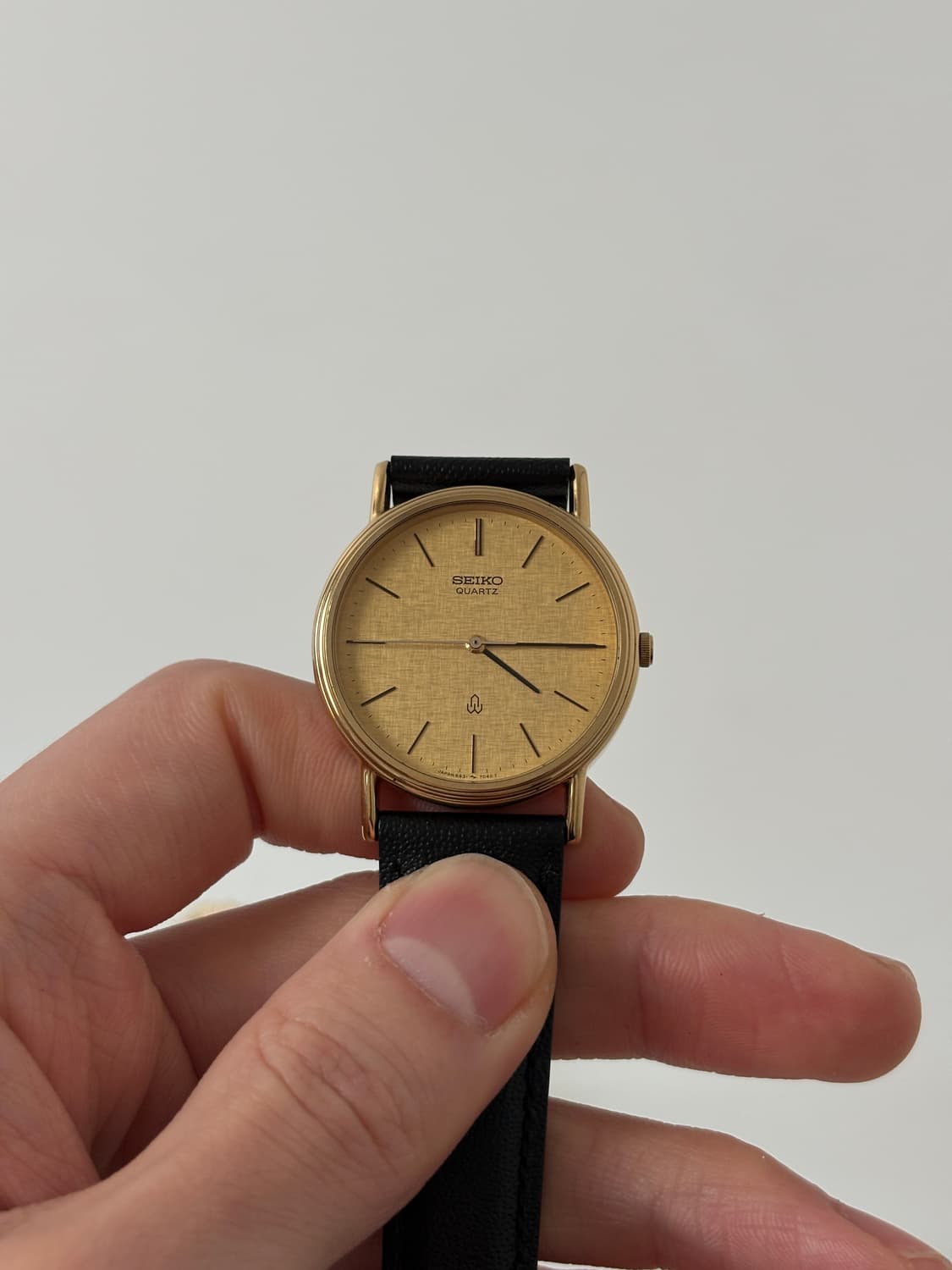세이코 1980년대 보카시 다이얼 골드 쿼츠 남성 데드스탁 상품이미지3