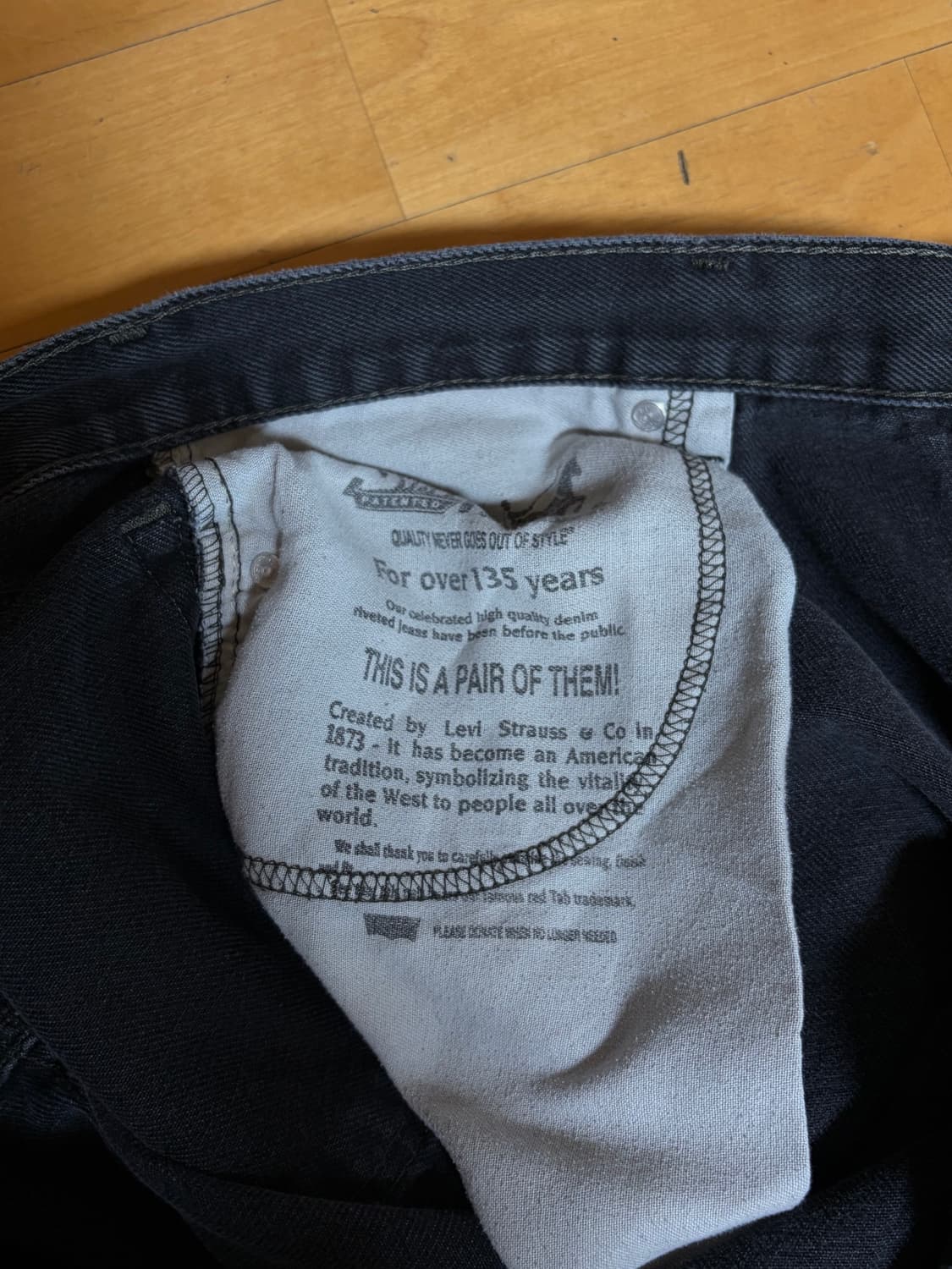 리바이스 517 블랙 36/30 상품이미지5