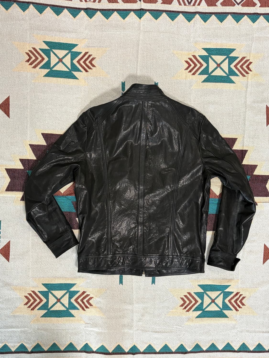 Embelli 양가죽 바이커 라이더 자켓 상품이미지6