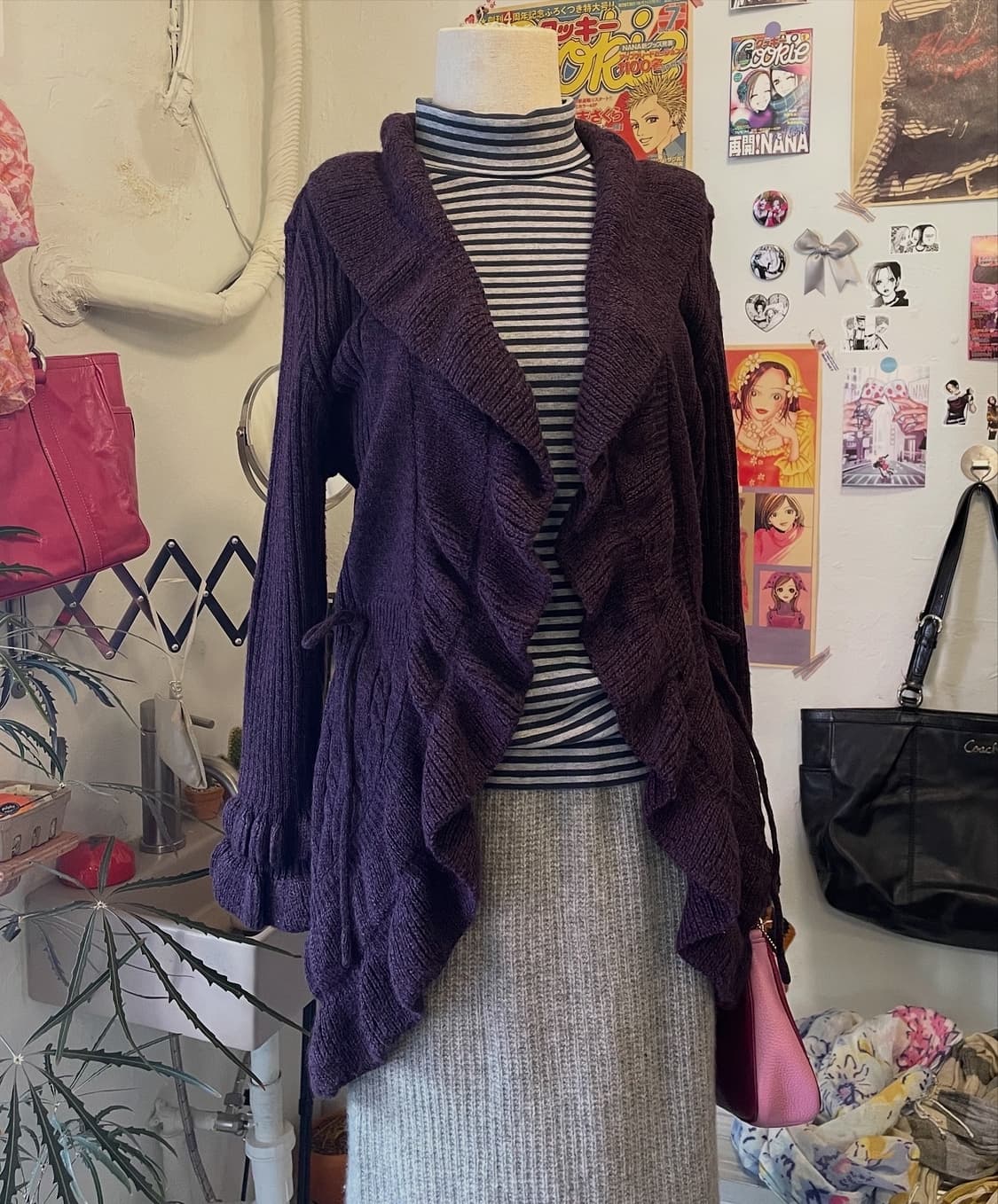 스트라이프 터틀넥 티 [무배] 상품이미지2