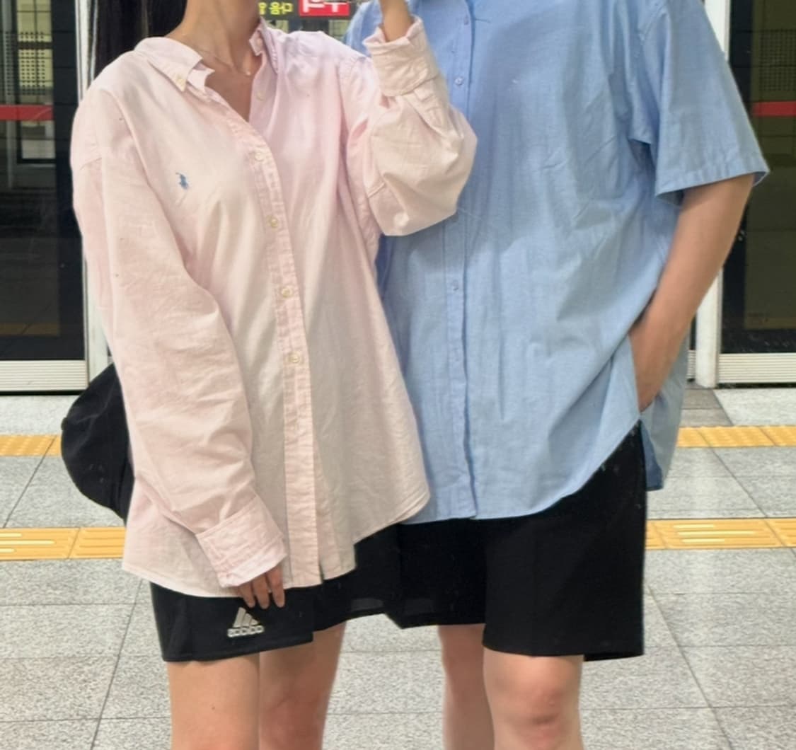 (착샷O) 폴로 랄프로렌 연핑크 셔츠 상품이미지10