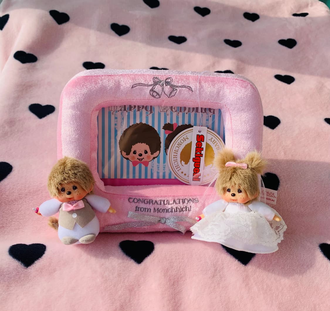 몬치치 웨딩 인형 액자 희귀 상품이미지1