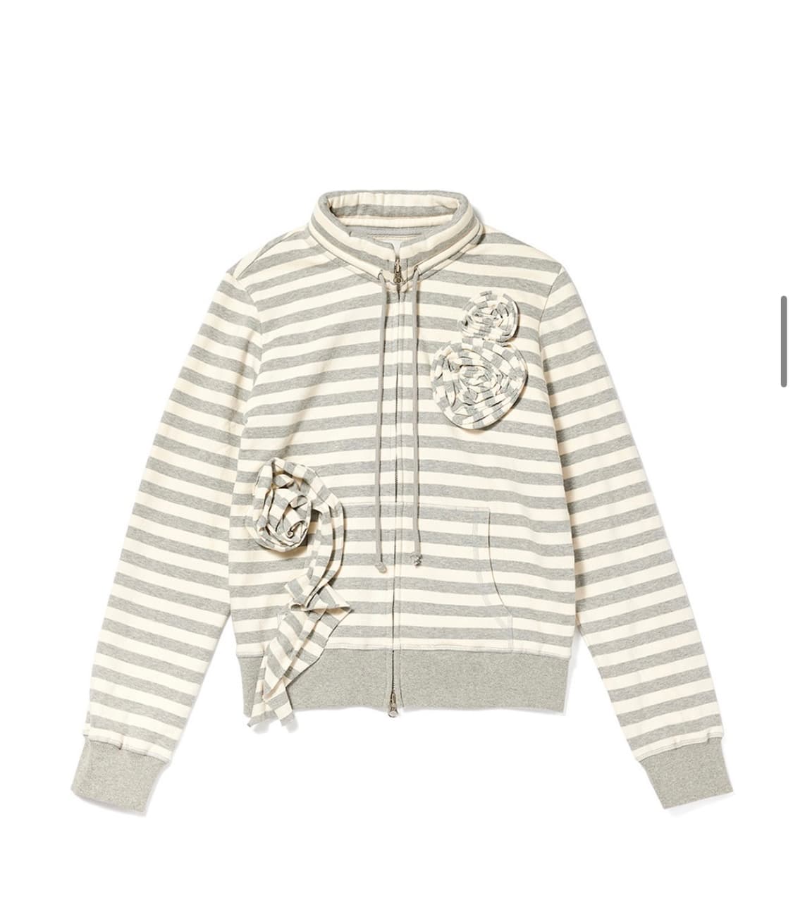 오픈와이와이 아플리케 집업 Gray 상품이미지2