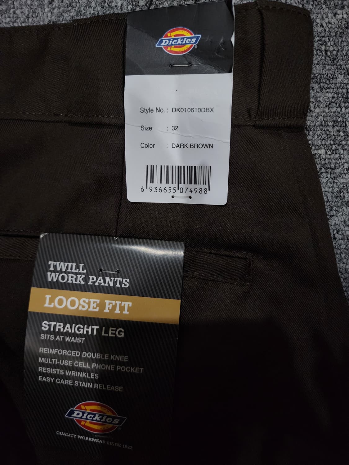 디키즈 루즈핏 더블니 워크 팬츠 바지 32 상품이미지7