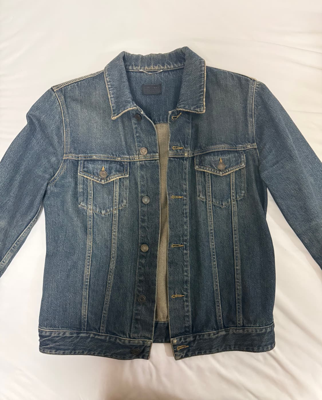 [L사이즈]생로랑 퍼머넌트 데님 자켓 상품이미지1