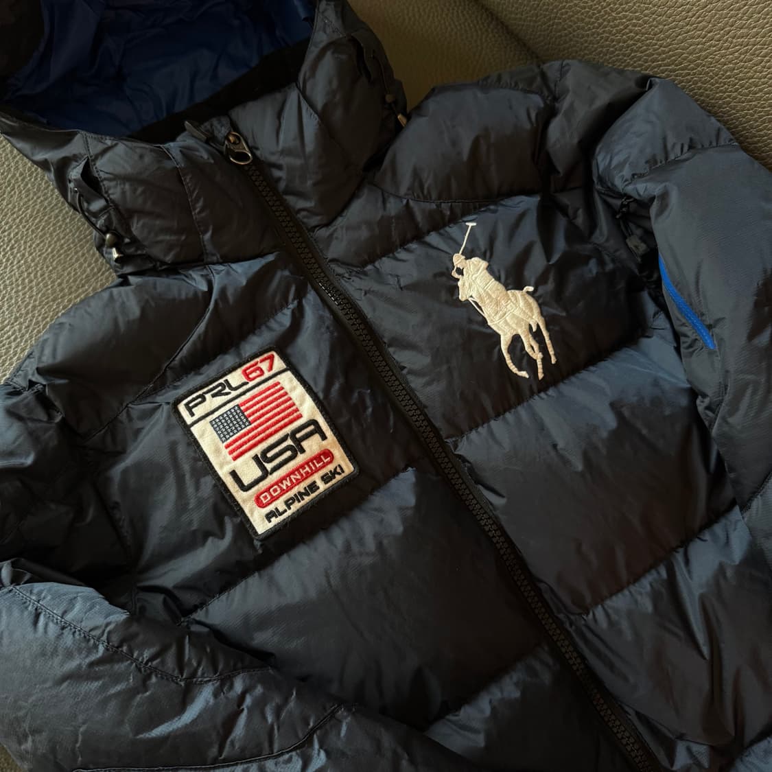 폴로 랄프로렌 빅포니 패딩 네이비 상품이미지1