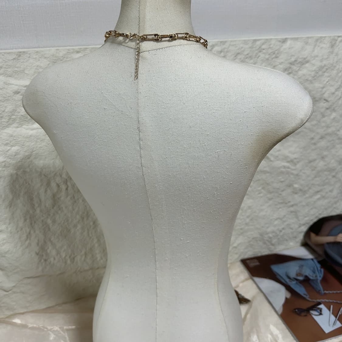 빈티지  중세 종이 클립 목걸이 상품이미지3