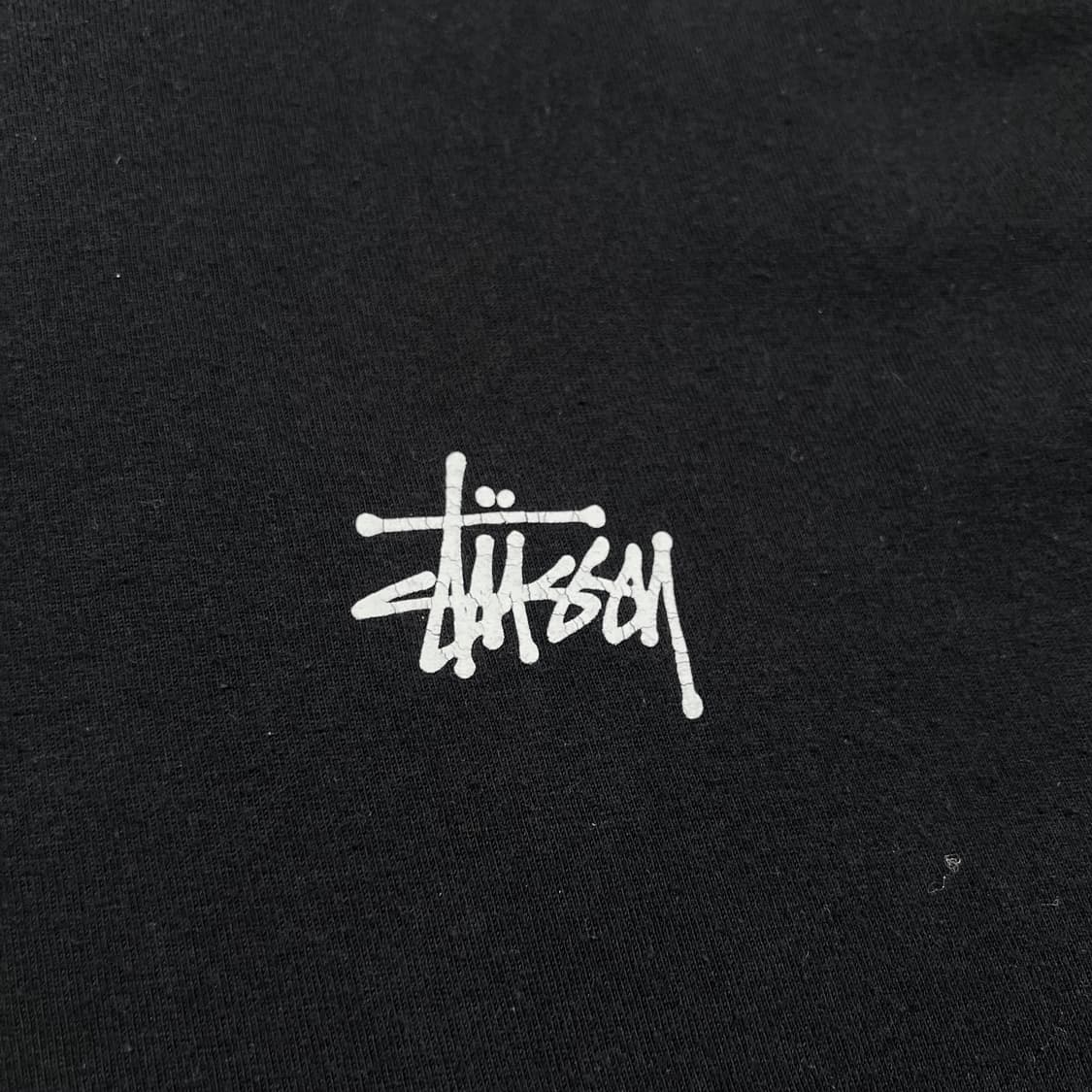 스투시 베이직 빅로고 블랙 반팔 상품이미지4