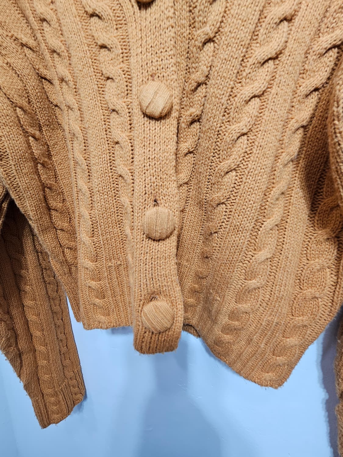 에잇세컨즈(8seconds) 크롭 꽈배기 패턴 가디건 S 상품이미지7