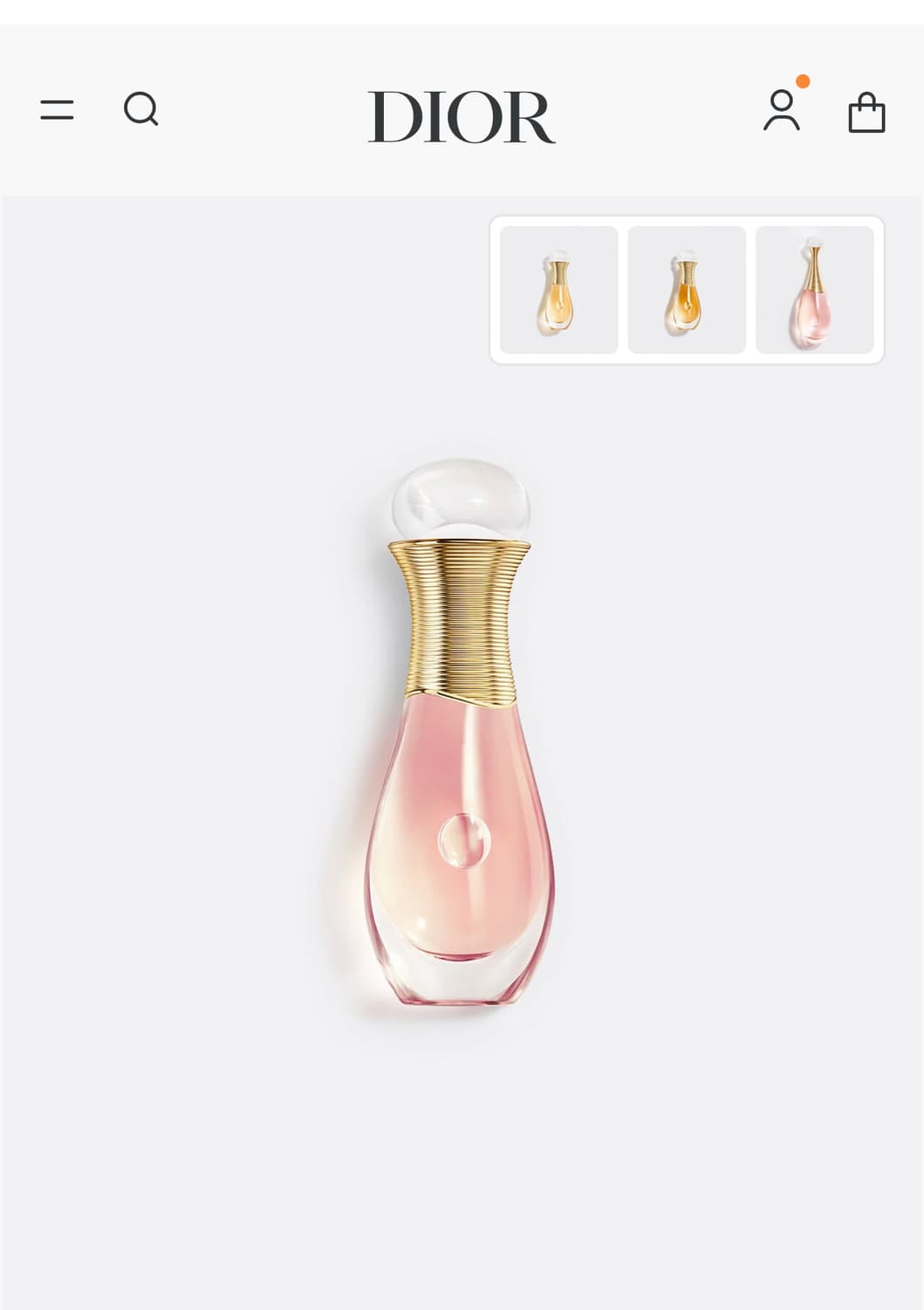 [국문미개봉]디올 자도르 롤러 펄 edt오드뚜왈렛 향수20ml새제품 상품이미지1