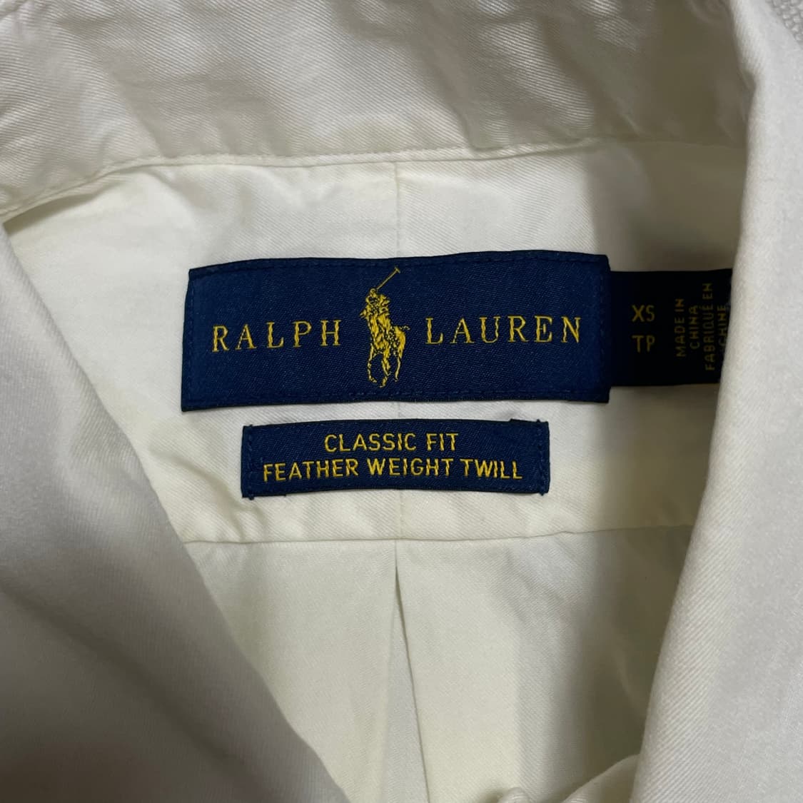 XS 폴로랄프로렌 클래식핏 화이트 코튼 셔츠 상품이미지4