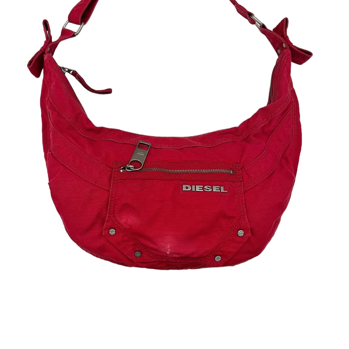 디젤 코튼 크로스바디 하프문백 레드 상품이미지4