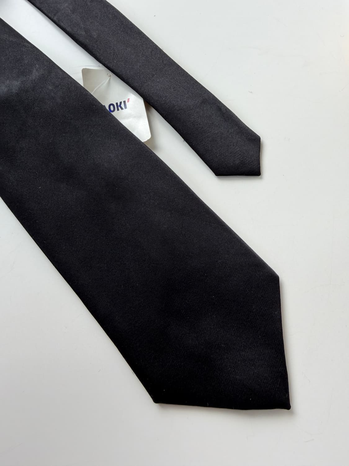 블랙 실크 넥타이 8.7cm 상품이미지4