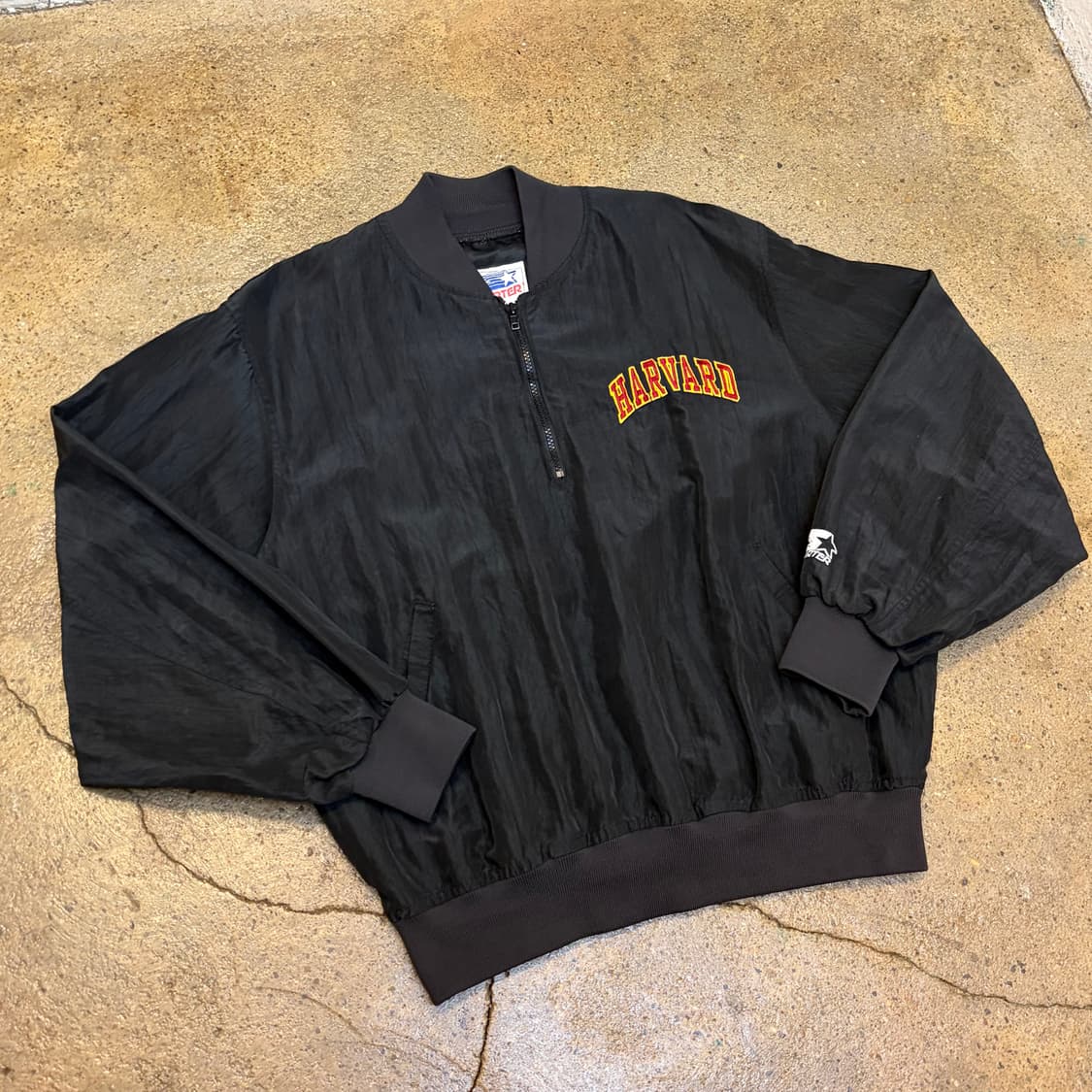90s Made in USA 빈티지 스타터 하버드 아노락 바람막이 상품이미지2